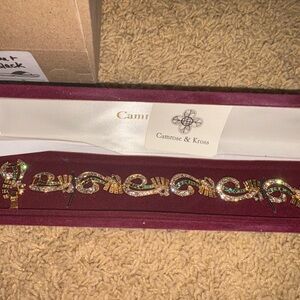 Camrose & Kross Gold Bracelet with Crystal Accents